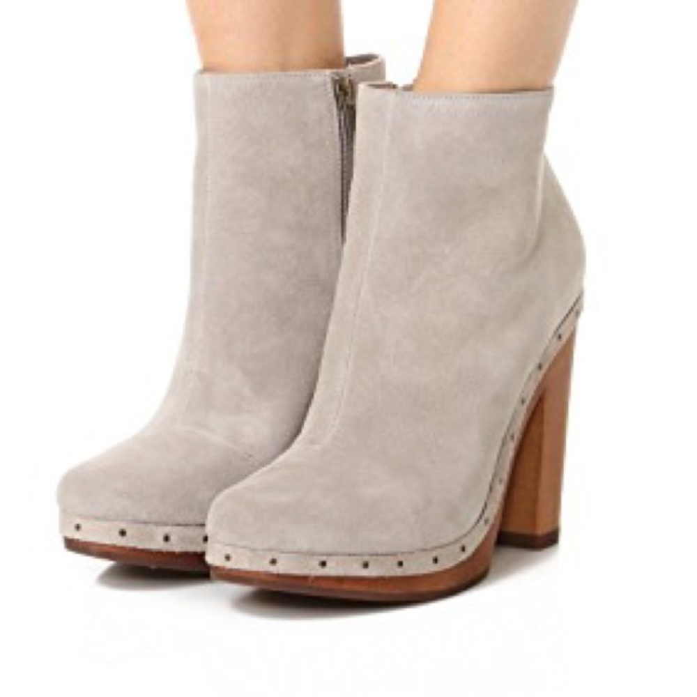 NEW Joie Dewitt Ankle Bootie 💛 Gravel Color Suede